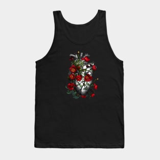 Anemones Heart Human Anatomy Tank Top